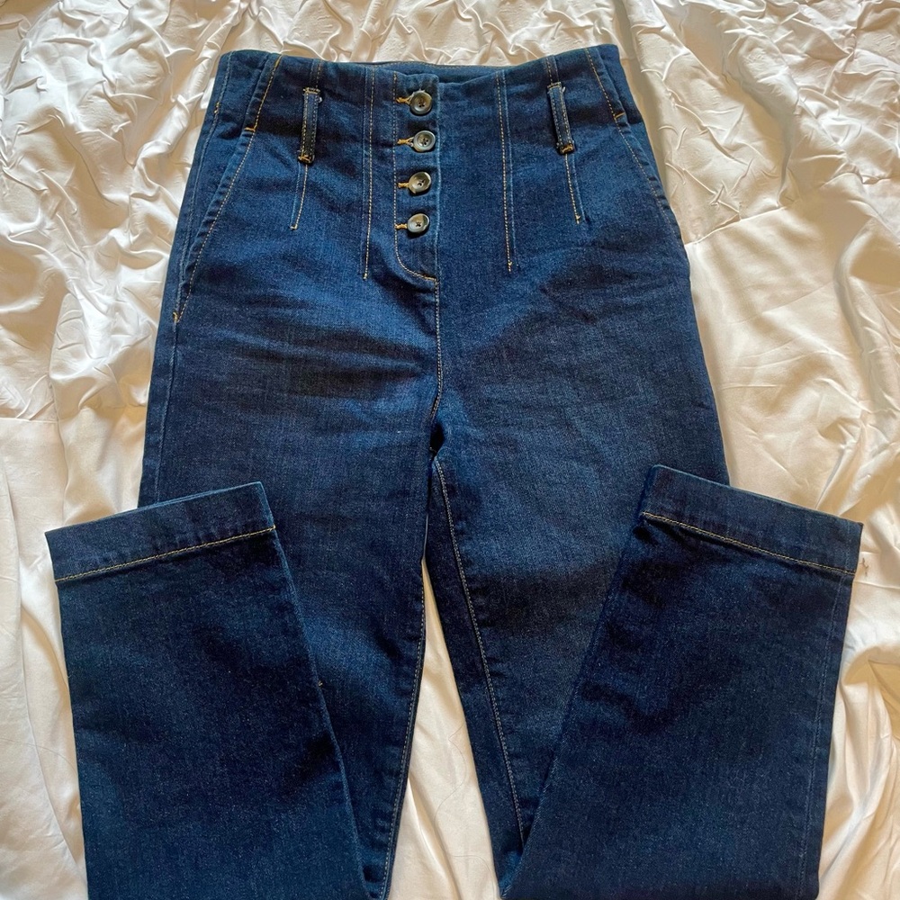 Boden High Rise Dark Blue Jeans size 2